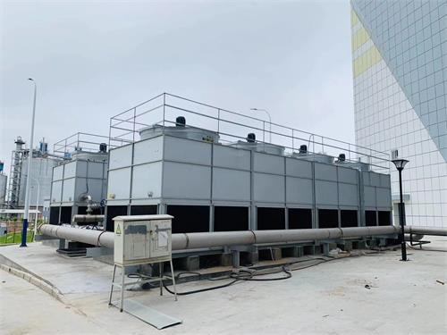 簡析圓形逆流式玻璃鋼冷卻塔的布局特征,圓形逆流式冷卻塔
